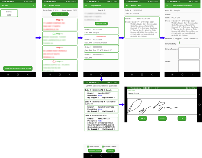 Tucker Door Android Application Flow